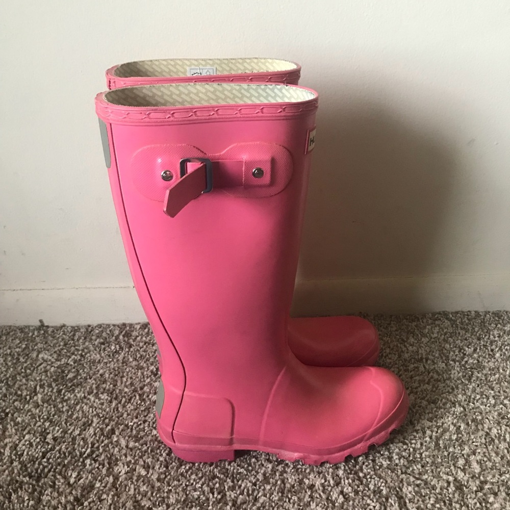 Hunter women Pink Woman’s size 6 Men’s Size 5 - Picture 4 of 8
